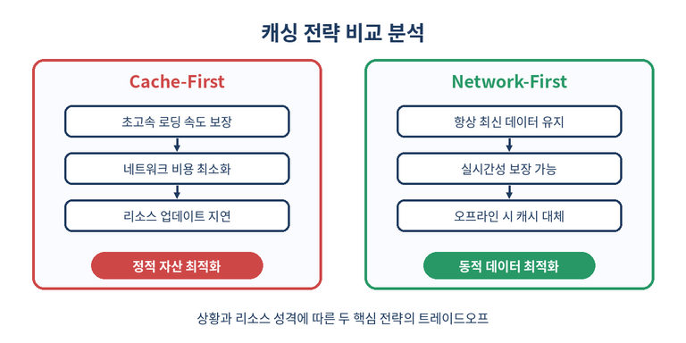 Cache-First vs Network-First Comparison